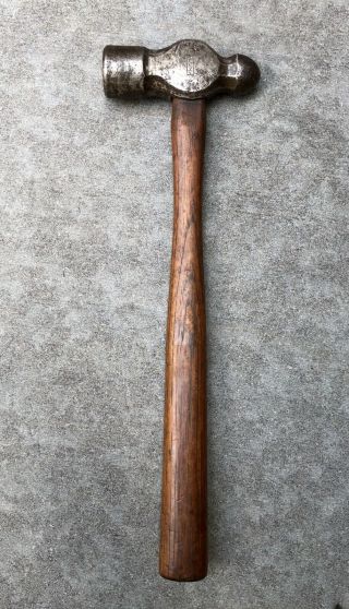 Plumb Ball Peen Hammer 16 Oz Vintage Tool