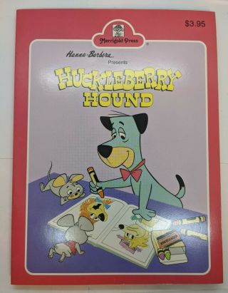 Vintage Hanna - Barbera Huckleberry Hound Coloring Book Nos 1990