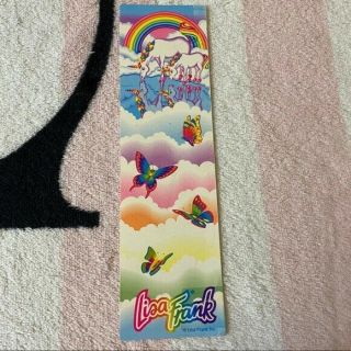 Vintage Lisa Frank Markie Unicorns Rainbow Clouds Butterflies Paper Bookmark
