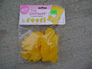 The Simpsons Kitchen Cookie Cutters Wilton 1990 Nip Nos Vintage Set Of 5 Rare