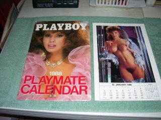 1988 Playboy Wall Calendar,  With Sleeve Kimberly Paige