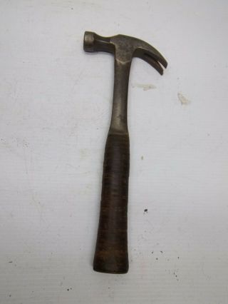 Vintage Sears Craftsman Curved Claw Hammer 16 Oz Stacked Leather Handle