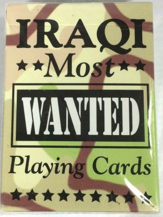 Iraqi Iraqs Most Wanted Bicycle Playing Cards Made In Th Usa