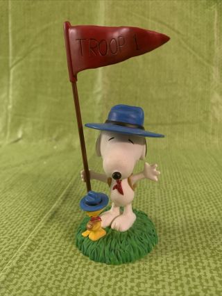 Westland Giftware Peanuts Snoopy And Woodstock Troop 1 Boy Scouts Figurine