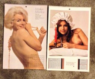 1973 Playboy Calendar & 1974 Marilyn Monroe Calendar