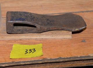 Collectible early axe head trade embossed vintage blacksmith trapping tool 333 3