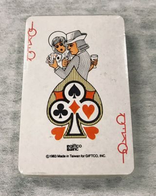 Giftco Inc Vintage 1983 Deck Of Playing Cards Old Stock