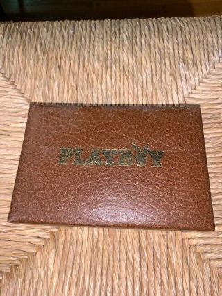 Playboy Vip 1978 Double Deck Of Playing Cards With Leather Covered Case