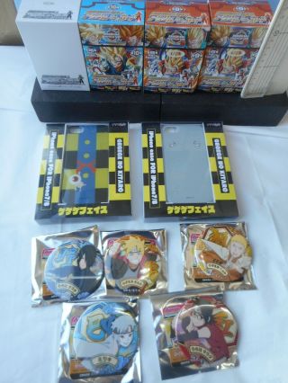 Dragon Ball Acrylic Stand 4 Box & Naruto Badge &kitaro Iphone Case Set (y1 G12