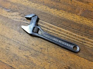 Antique Tool Automotive Bicycle Wrenches • Rare Vintage Adjustable Wrench 8 " ☆us