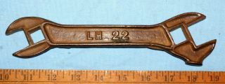OLD ANTIQUE LH22 SYRACUSE DEERE CHILLED PLOW IMPLEMENT WRENCH TOOL 2