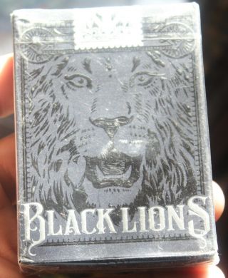Black Lions David Blaine Playing Cards Signature Edition Uspcc