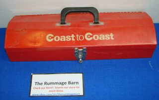 Vintage Coast To Coast Hardware Stores Toolbox - - - Red - - - - Tool Box