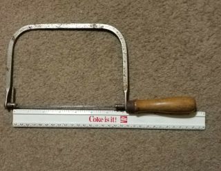 Vintage Miller Falls keyhole saw and unmarked coping saw 3