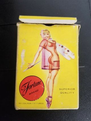 Fortune Playing Cards 1950s Models Of All Nations Girlie Pin Up Nudes Vintage