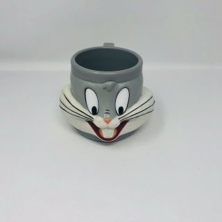 Warner Brothers 1992 Looney Tunes Bugs Bunny 3 - D Mug Cup Plastic