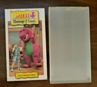 Vintage Barney Dinosaur & Friends Time Life Doctor Is Here Vhs Video Tape