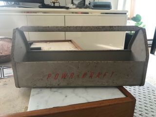 Vintage Powr - Kraft Metal Caddy Tote Toolbox