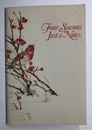 Vintage Current Four Seasons Just - A - Notes Postalette 16 Cards 15 Seals No Winter