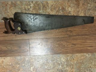 Vintage Disston & Sons Handsaw No.  7 Ppi 8