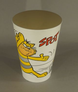 1976 Spot Hong Kong Phooey Hanna Barbera 5 " Plastic 7 - 11 Slurpee Cup