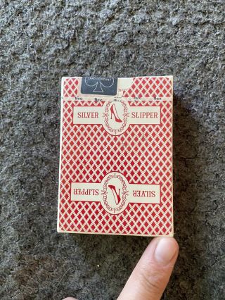 Silver Slipper Casino Playing Cards.  Vintage.