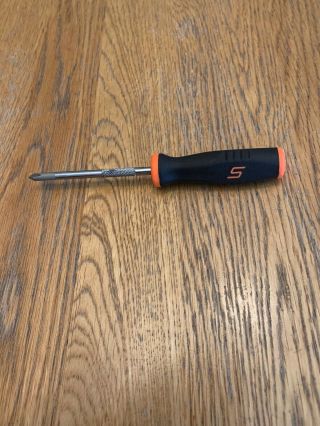 Snap - On Tools - 1 Phillips Tip Mini Screwdriver,  Orange/black Handle,  Sgdp301a