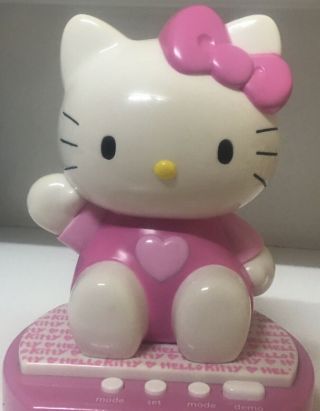 Hello Kitty 3d Digital Musical Alarm Clock/money Box 2011 With Fresh Batteries
