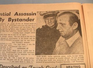 1963 NEWSPAPER JFK KENNEDY BURIED OSWALD SLAIN JACK RUBY SACRAMENTO UNION EXTRA 3