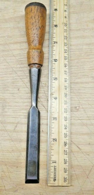 Old Woodworking Tools Vintage Stanley D 5/8 " Bevel Edge Socket Chisel