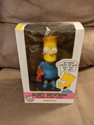 Bart Simpson Talking Alarm Clock By Wesco (1991)