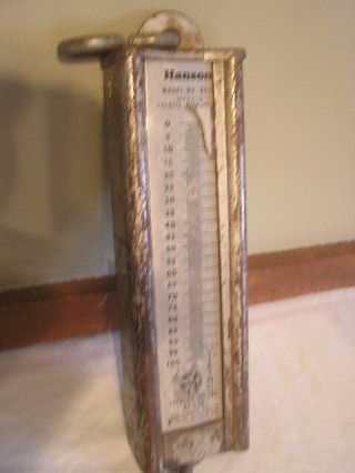 Vintage The Viking By Hanson Hanging Scale Model 8910 100 Lbs.  Made In U.  S.  A.