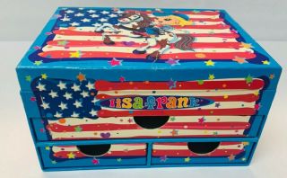 Vintage Lisa Frank American Cowgirl Stationary Box Empty Collectible