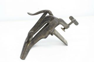 Vintage Bench Mount Cast Iron Hand Saw Set Tool Clamp Adjustable M59 2