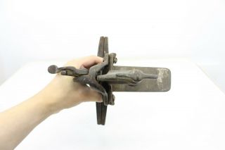 Vintage Bench Mount Cast Iron Hand Saw Set Tool Clamp Adjustable M59 3