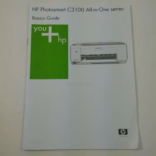 Hp Photosmart C3100 All - In - One Series Replacement Basic Guide Booklet 27 Pages