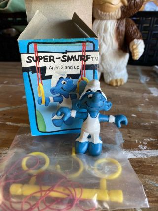 Vintage - Smurf Rings 1980 No 6715 By Schleich