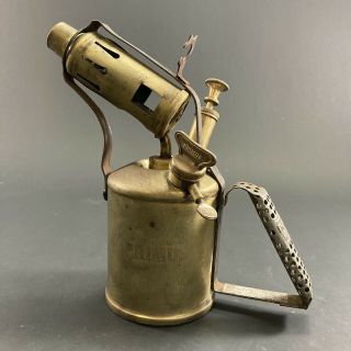 Vintage Brass Kerosene Primus Sweden No.  632 Blow Torch Ba Hjorth & Co Kero