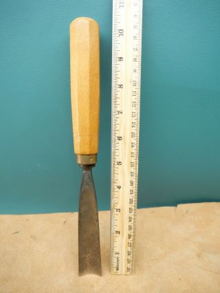 Vintage Sculpture House Tools 1 " No.  6 Sweep Straight Wood Carving Gouge