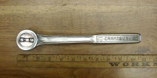 Vintage Craftsman V - 44977,  1/2 " Drive,  X 10 - 1/4 " Thumb Wheel Ratchet Wrench