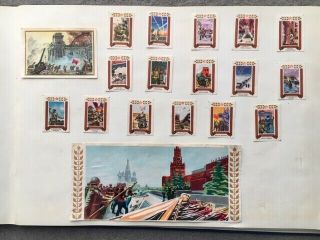 Matchbox Labels Russia Ussr Very Old Vintage " Ww Ii " Complete Set Of 18