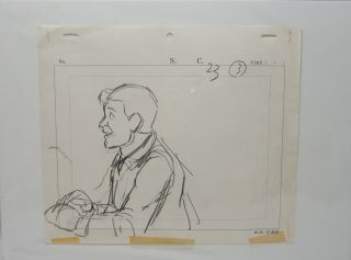 The Real Ghostbusters Animation Cel Hand Drawn Sketch Ray Stantz 165