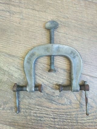 Vintage Pony 3325 3 - Way Edging C Clamp 2 1/2 " Woodworking Tools