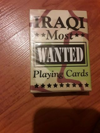 Iraqi Most Wanted Playing Cards Bicycle Brand Made In Usa