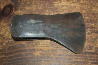 Collins Axe Head Marked 3 1/2,  Partial Label,  7 3/4” X 4 5/8”,  3 Lbs,  Solid