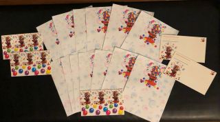 Vintage Lisa Frank Stationery Postalette Sheet Paper Gumball Bubble Gum Machine