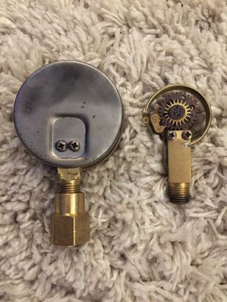 Vintage Steampunk Ashcroft Pressure Gauges,  Brass Gauges,  Great Steampunk Parts 3