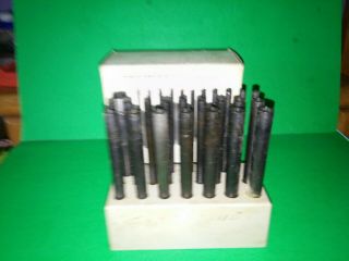 Vintage Machinist Tools Transfer Punches Set,  Made In Japan