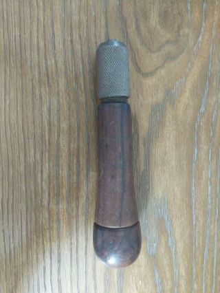 Vintage Antique Millers Falls Combo Tool With 3 Bits Screwdriver Wooden Handle