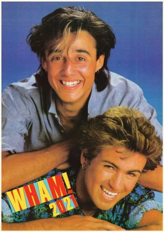 2021 Wall Calendar [12 Pages A4] Wham George Michael Music Poster Photo M1290